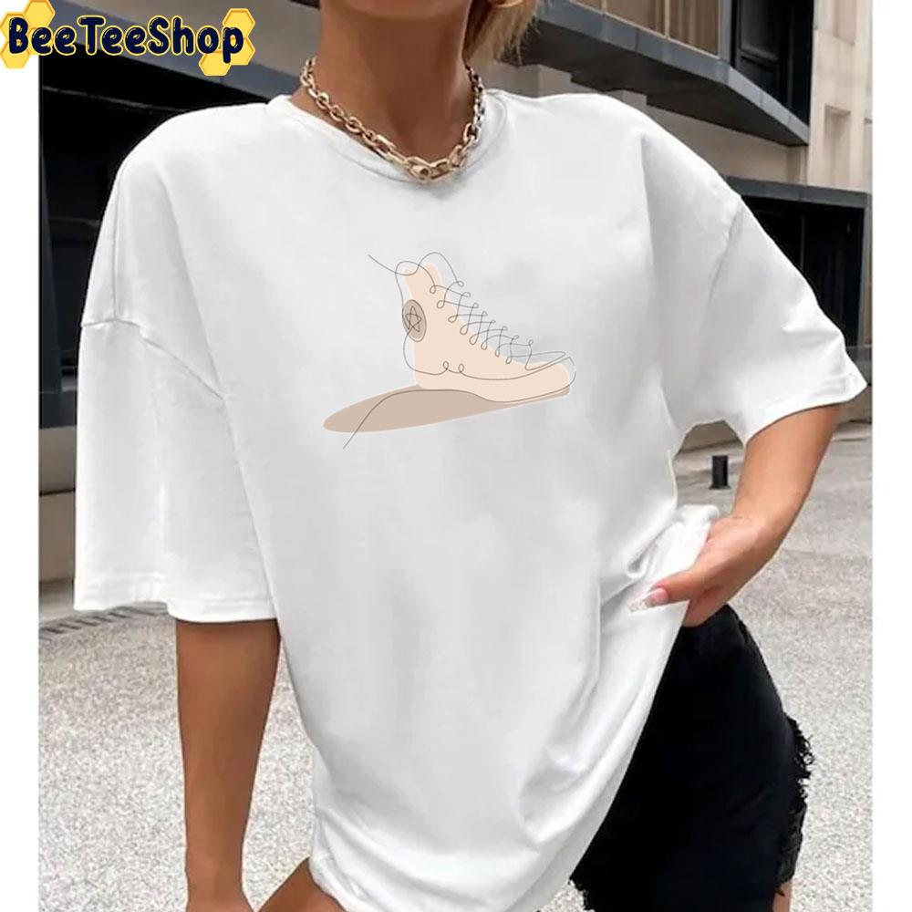 Hitop Line Art Converse Shoes Unisex T-Shirt Hitop Line Art Converse Shoes Unisex T-Shirt