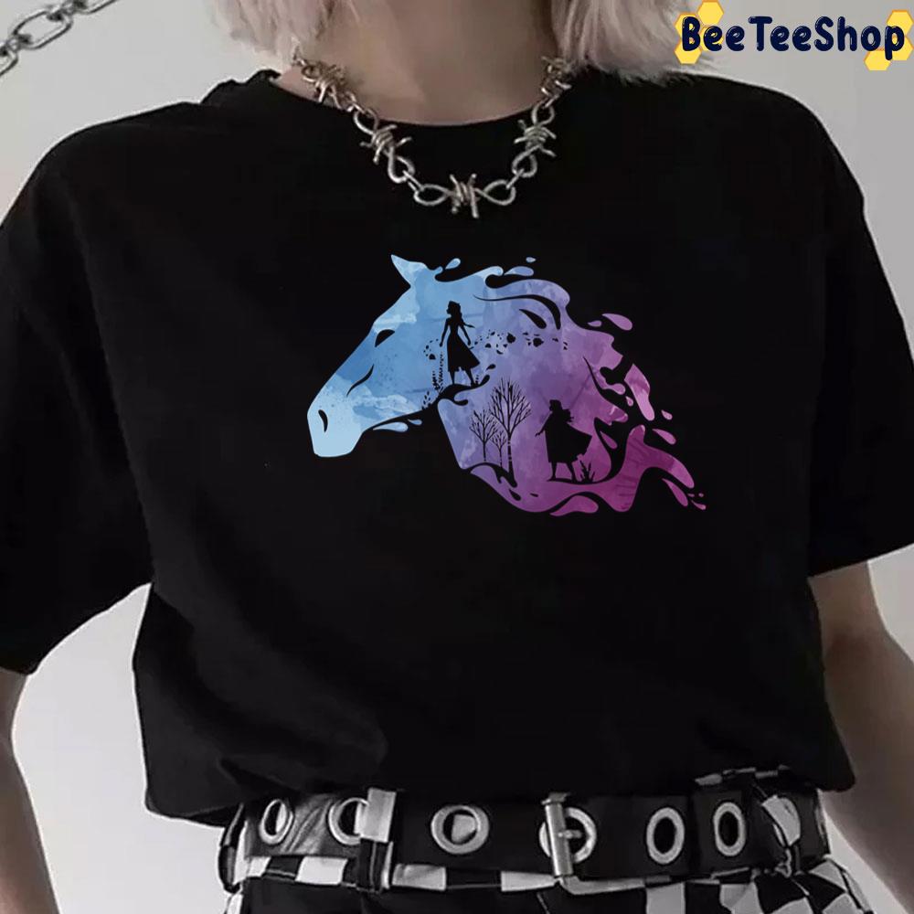 Horse Silhouette Frozen Movie Unisex T-Shirt Horse Silhouette Frozen Movie Unisex T-Shirt