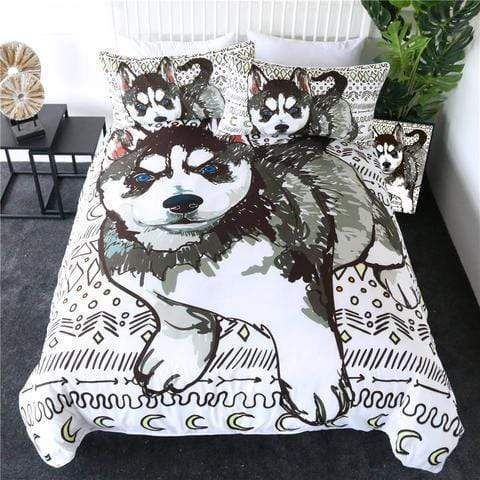 Husky Drawing Cotton Bedding Sets Husky Drawing Cotton Bedding Sets