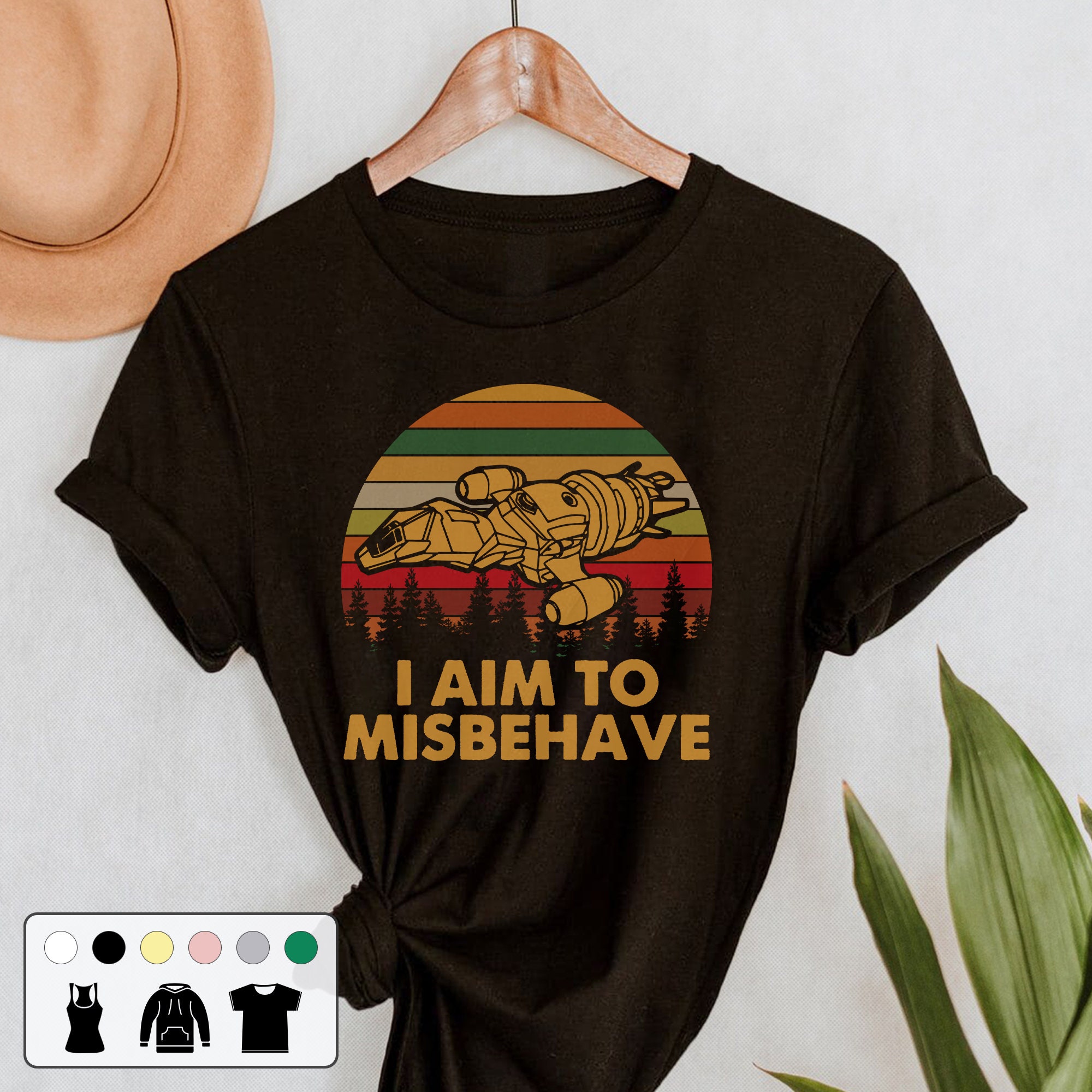 I Aim To Misbehave Serenity Vintage Unisex T-Shirt I Aim To Misbehave Serenity Vintage Unisex T-Shirt