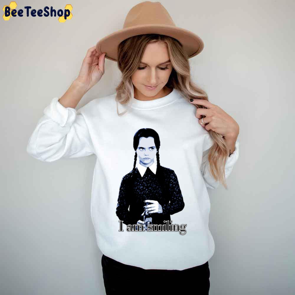 I Am Smiling Wednesday Addams Unisex T-Shirt I Am Smiling Wednesday Addams Unisex T-Shirt