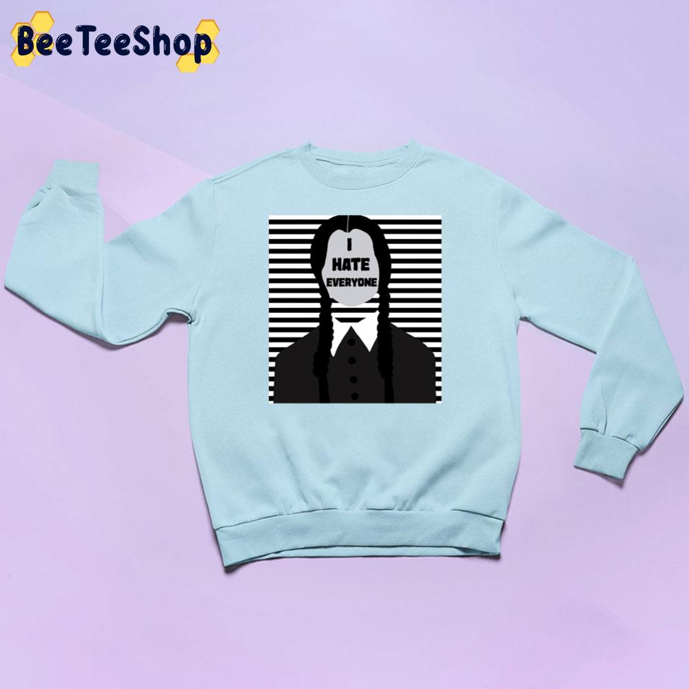 I Hate Everyone Wednesday Black Art Unisex Sweatshirt I Hate Everyone Wednesday Black Art Unisex Sweatshirt