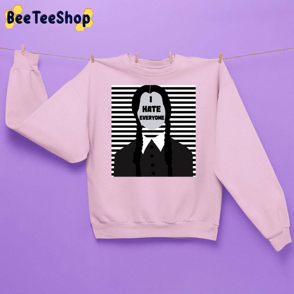 I Hate Everyone Wednesday Black Art Unisex Sweatshirt I Hate Everyone Wednesday Black Art Unisex Sweatshirt