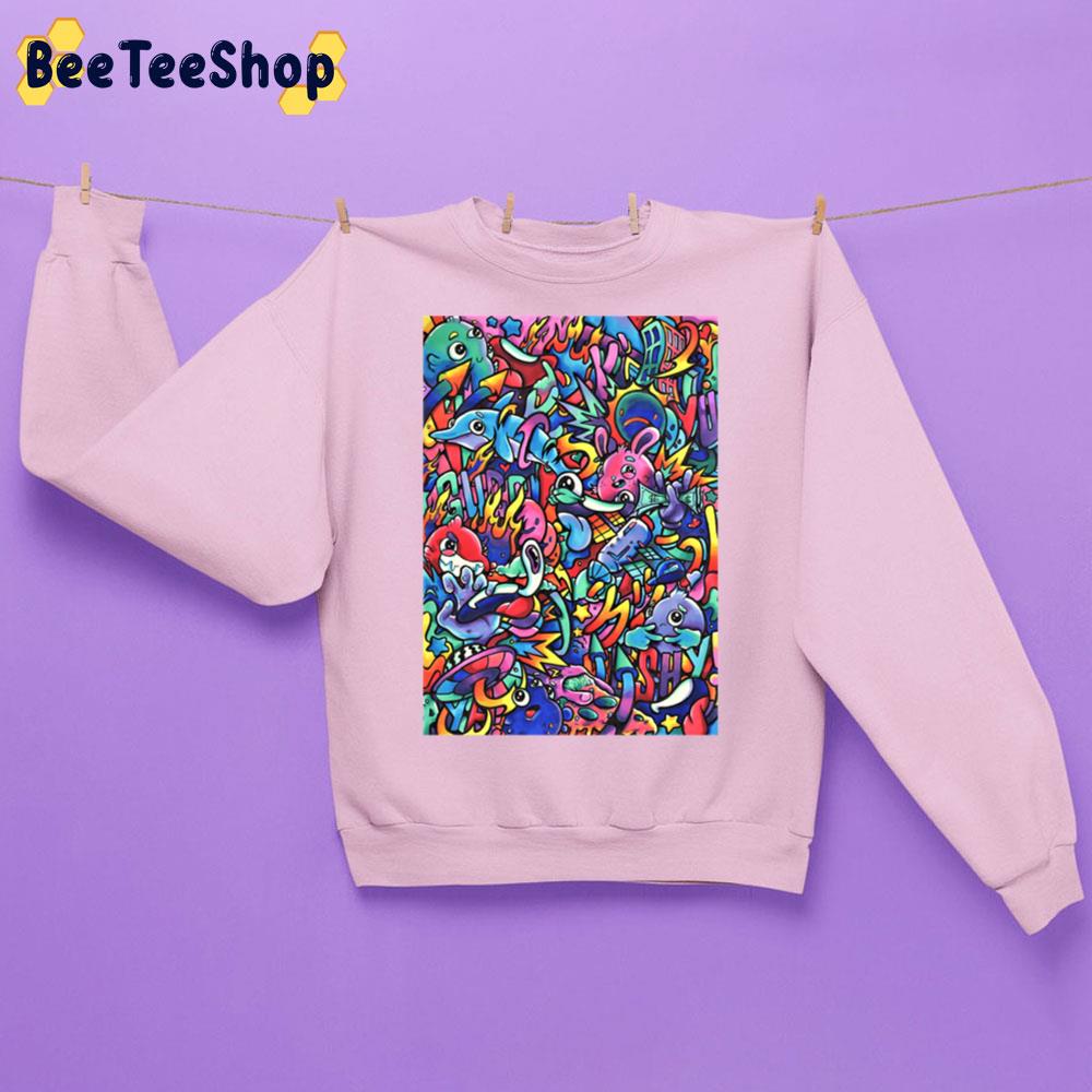 I M A G I N A T I O N Copic Marker Doodle Unisex Sweatshirt I M A G I N A T I O N Copic Marker Doodle Unisex Sweatshirt