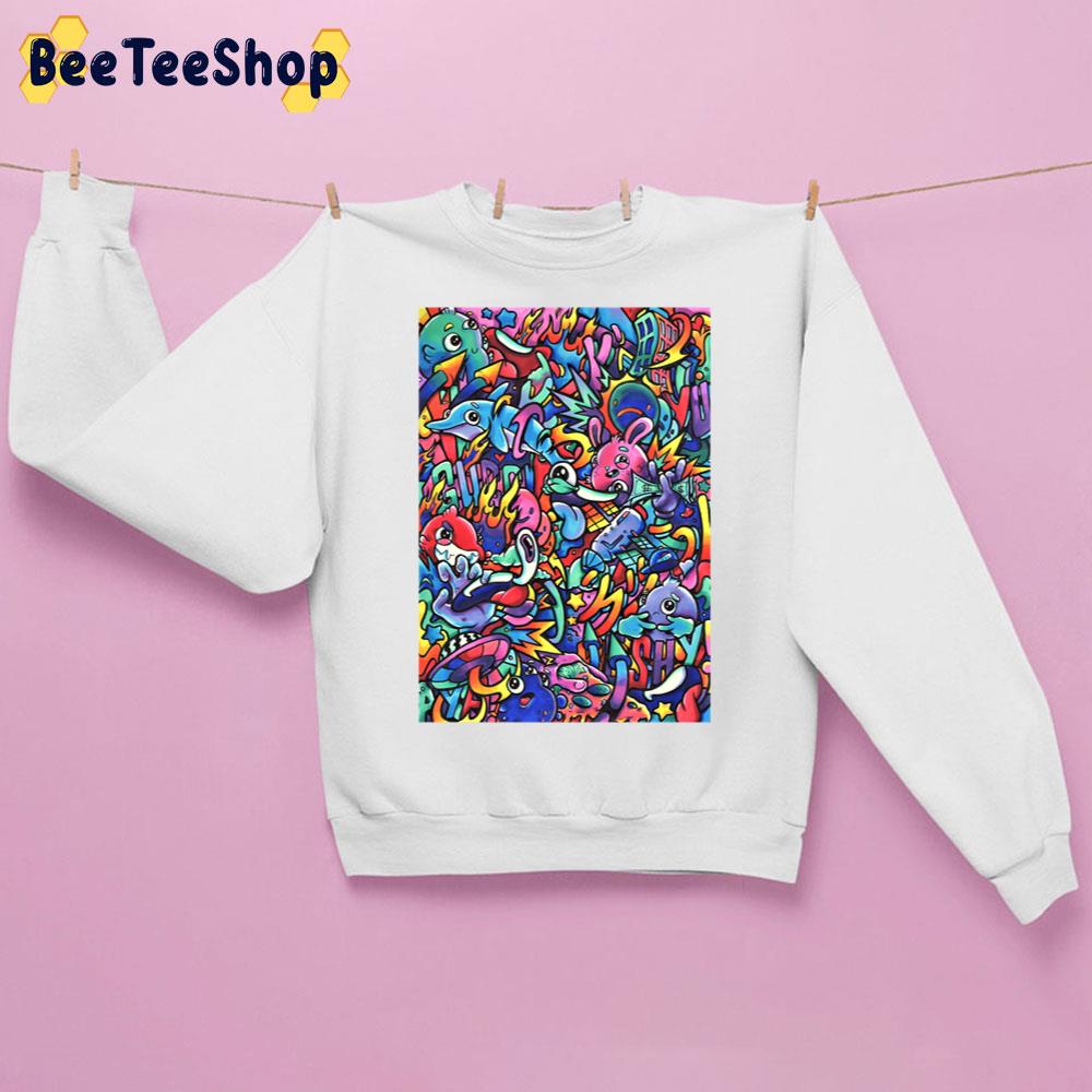 I M A G I N A T I O N Copic Marker Doodle Unisex Sweatshirt I M A G I N A T I O N Copic Marker Doodle Unisex Sweatshirt