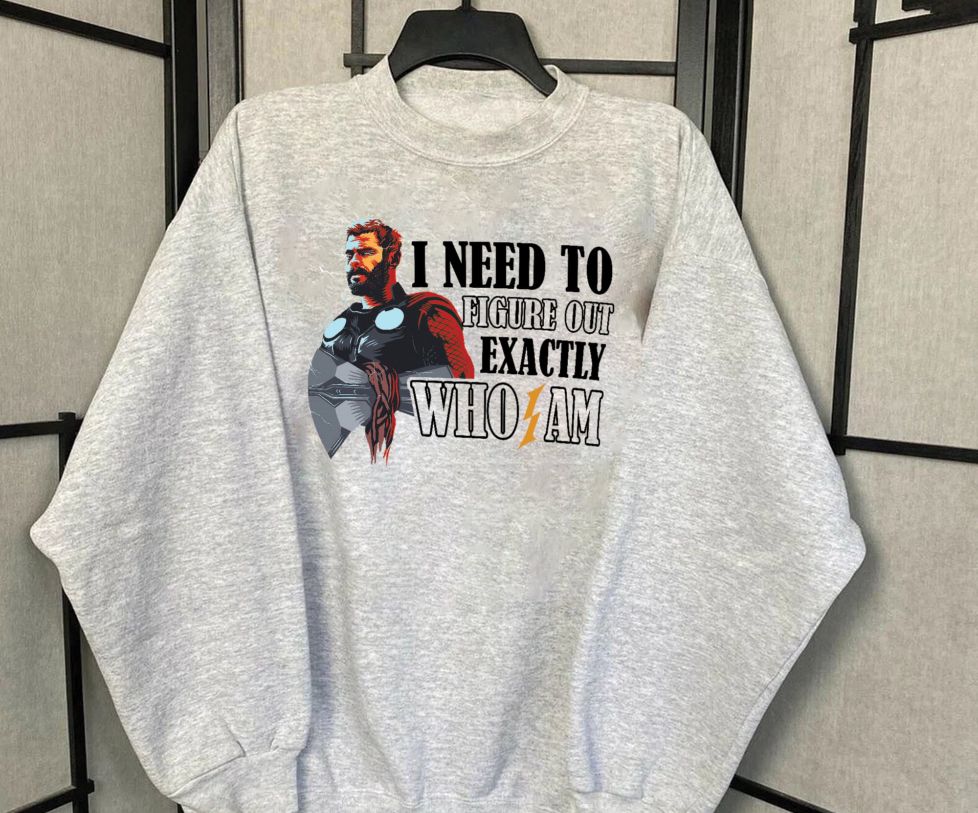 I Need To Figure Out Who I Am Thor Odinson Inspired Unisex Sweatshirt I Need To Figure Out Who I Am Thor Odinson Inspired Unisex Sweatshirt