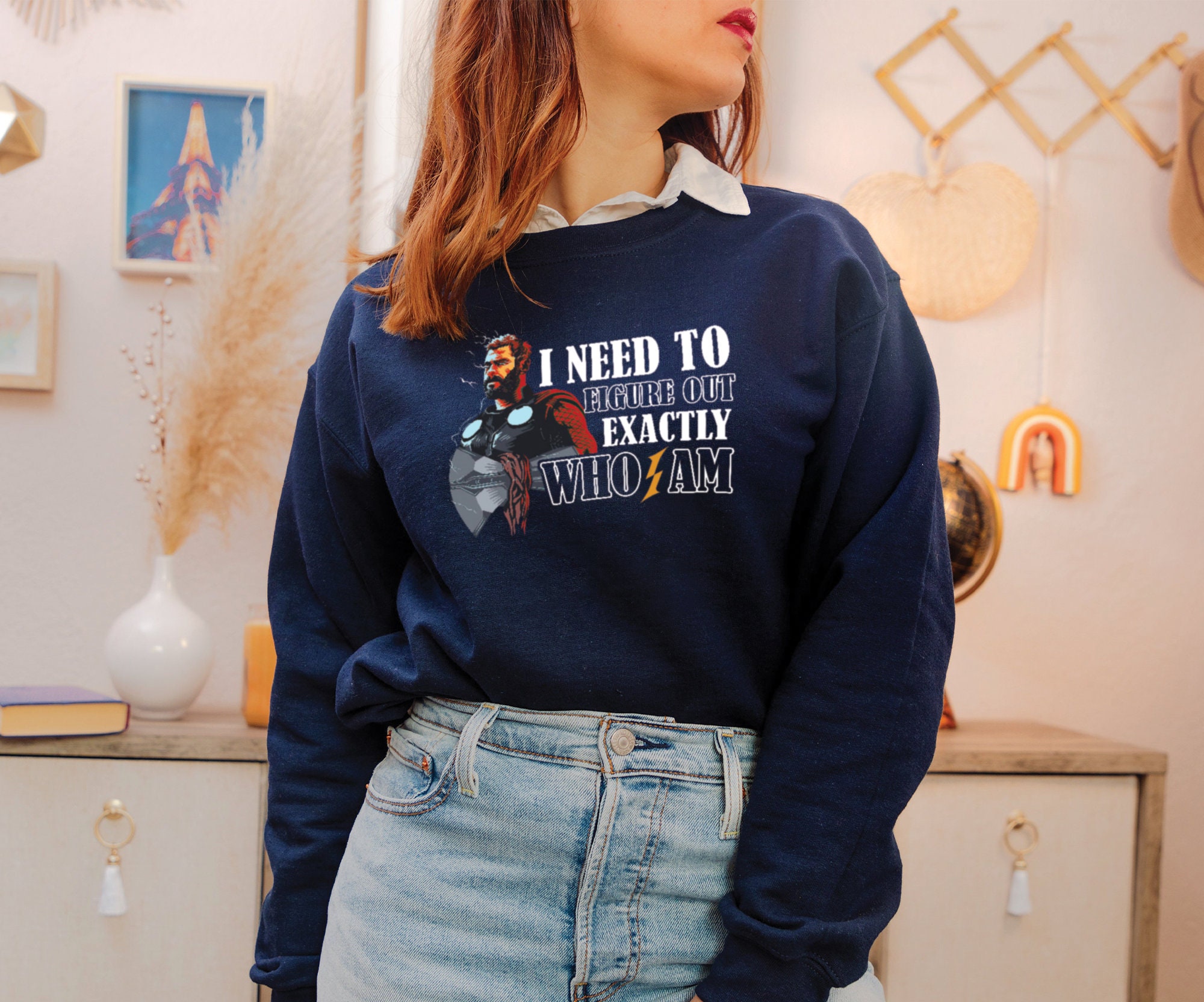 I Need To Figure Out Who I Am Thor Odinson Inspired Unisex Sweatshirt I Need To Figure Out Who I Am Thor Odinson Inspired Unisex Sweatshirt