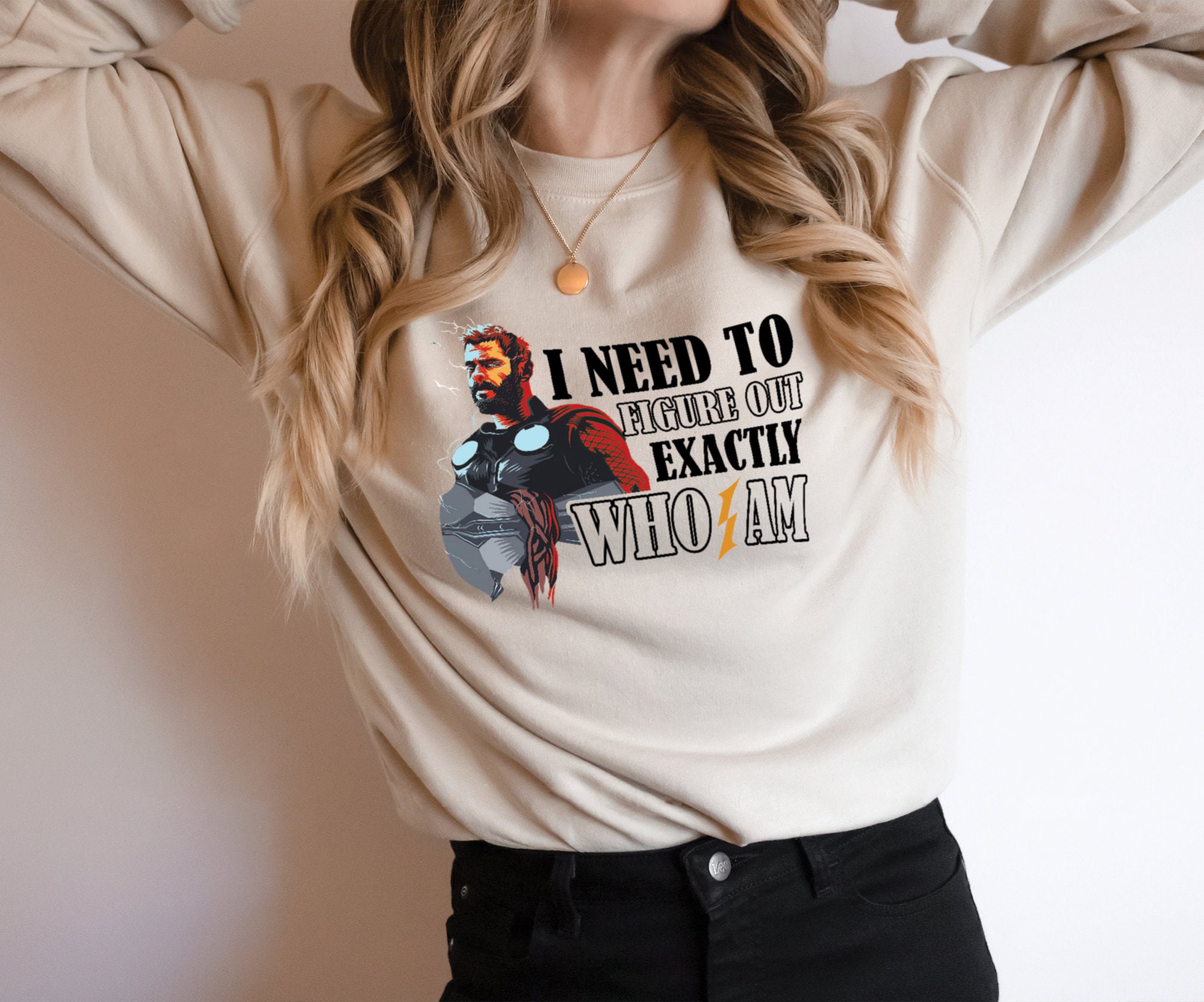 I Need To Figure Out Who I Am Thor Odinson Inspired Unisex Sweatshirt I Need To Figure Out Who I Am Thor Odinson Inspired Unisex Sweatshirt