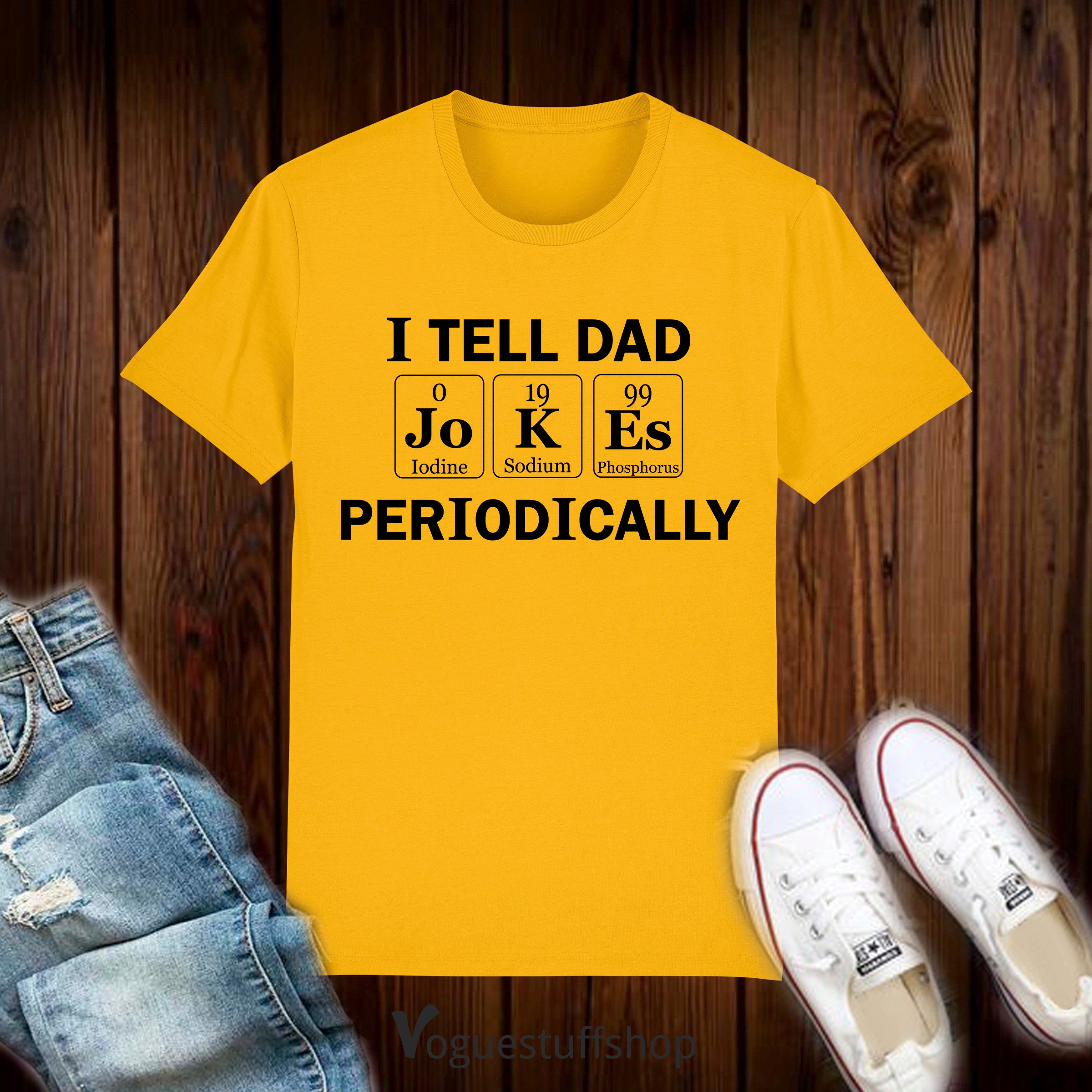 I Tell Dad Jokes Periodically Funny Father's Day Unisex T-Shirt I Tell Dad Jokes Periodically Funny Father's Day Unisex T-Shirt