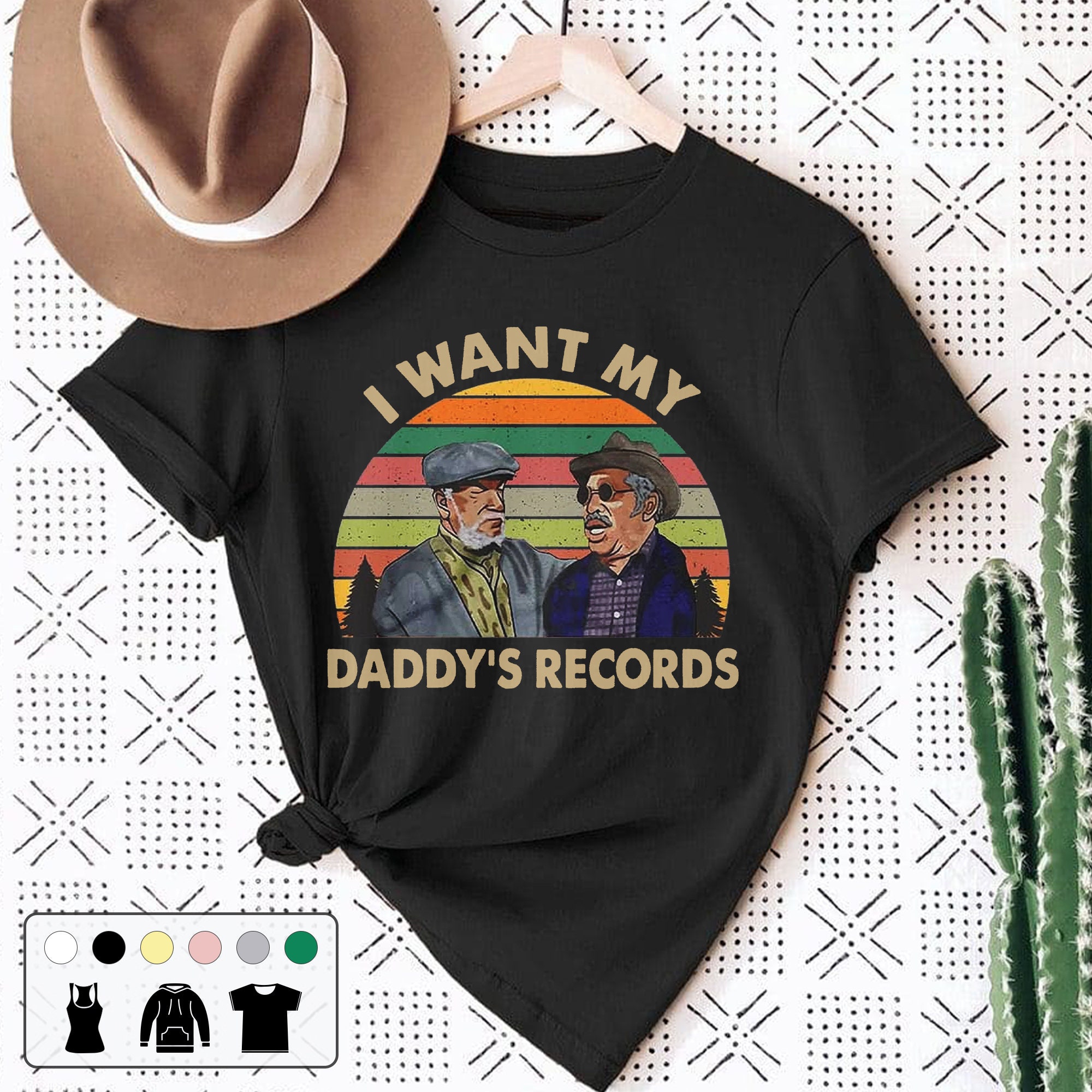 I Want My Daddy's Records 70s Vintage Retro Unisex T-Shirt I Want My Daddy's Records 70s Vintage Retro Unisex T-Shirt