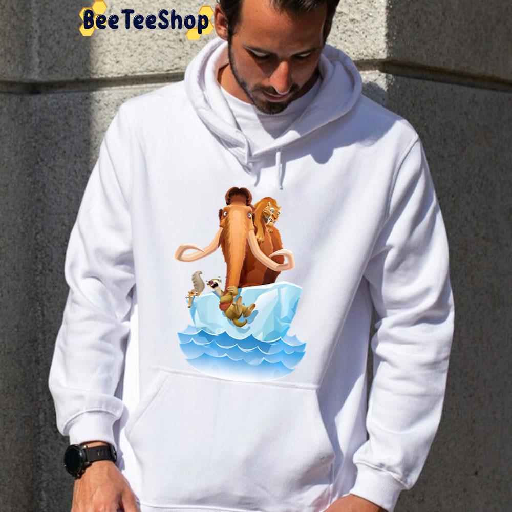 Ice Age Manfred Diego Sid And Scrat On Iceberg The Ice Age Adventures Of Buck Wild Movie Unisex T-Shirt Ice Age Manfred Diego Sid And Scrat On Iceberg The Ice Age Adventures Of Buck Wild Movie Unisex T-Shirt