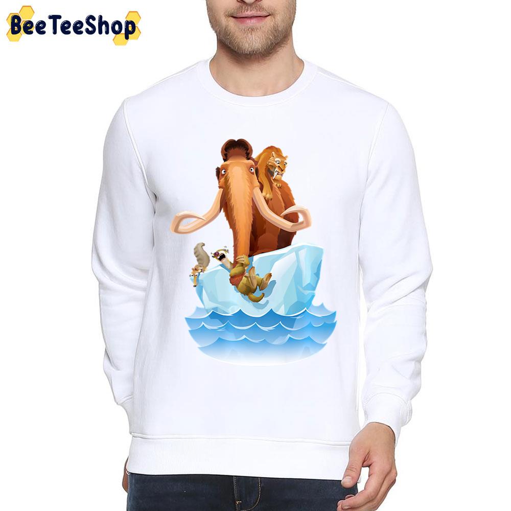 Ice Age Manfred Diego Sid And Scrat On Iceberg The Ice Age Adventures Of Buck Wild Movie Unisex T-Shirt Ice Age Manfred Diego Sid And Scrat On Iceberg The Ice Age Adventures Of Buck Wild Movie Unisex T-Shirt