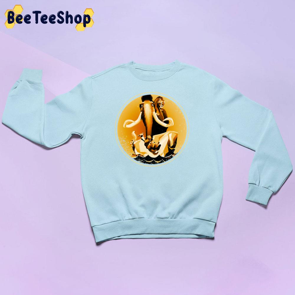 Ice Age Manfred Diego Sid And Scrat Sepia Unisex Sweatshirt Ice Age Manfred Diego Sid And Scrat Sepia Unisex Sweatshirt