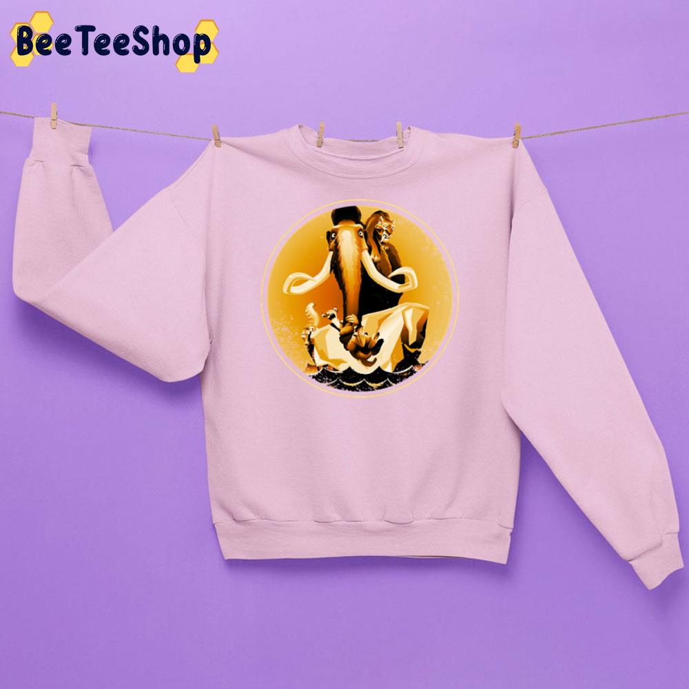 Ice Age Manfred Diego Sid And Scrat Sepia Unisex Sweatshirt Ice Age Manfred Diego Sid And Scrat Sepia Unisex Sweatshirt