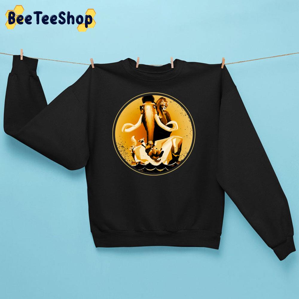 Ice Age Manfred Diego Sid And Scrat Sepia Unisex Sweatshirt Ice Age Manfred Diego Sid And Scrat Sepia Unisex Sweatshirt