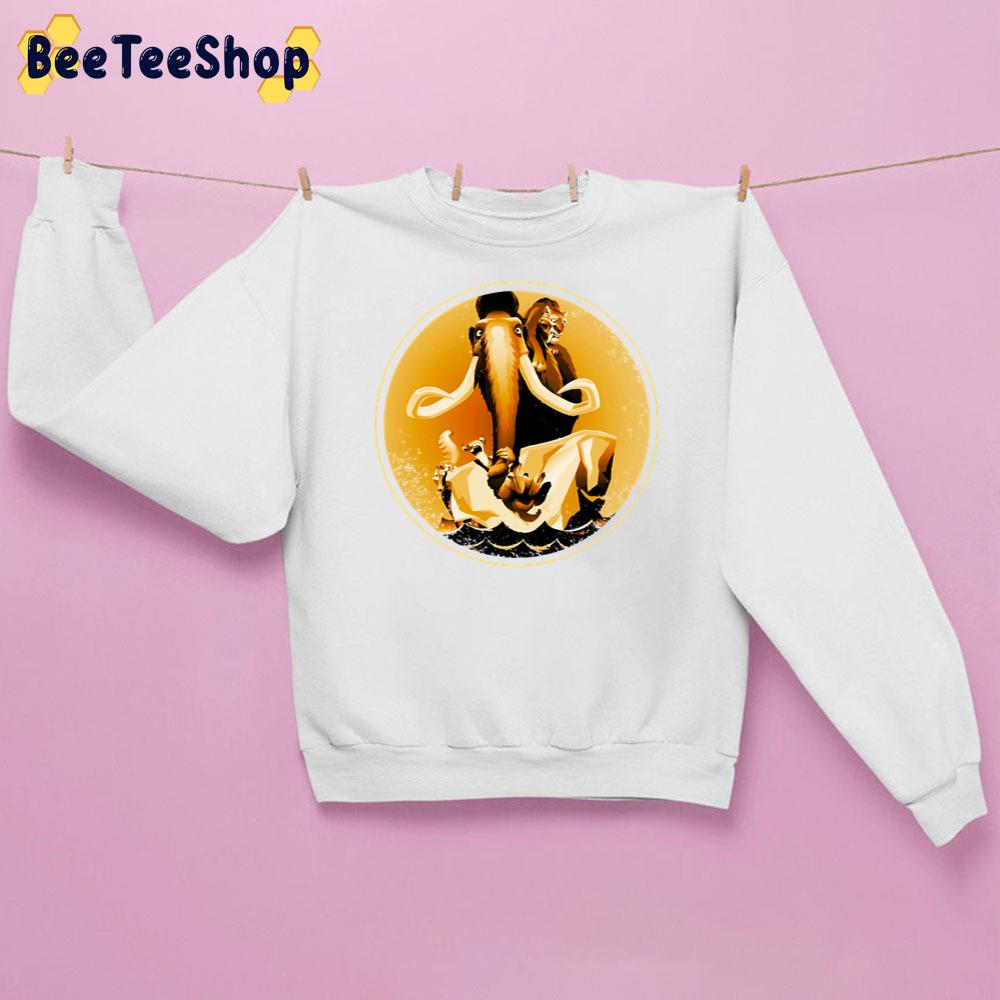 Ice Age Manfred Diego Sid And Scrat Sepia Unisex Sweatshirt Ice Age Manfred Diego Sid And Scrat Sepia Unisex Sweatshirt