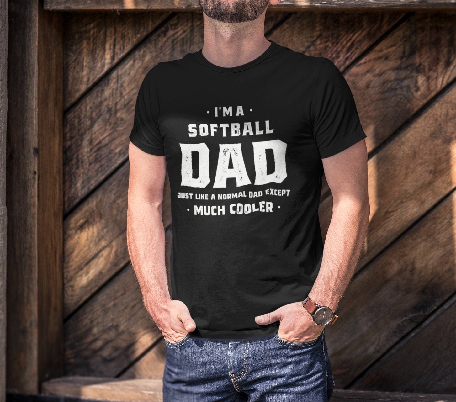 I'm A Softball Dad Just Like A Normal Dad Except Much Cooler Father's Day Unisex T-Shirt I'm A Softball Dad Just Like A Normal Dad Except Much Cooler Father's Day Unisex T-Shirt