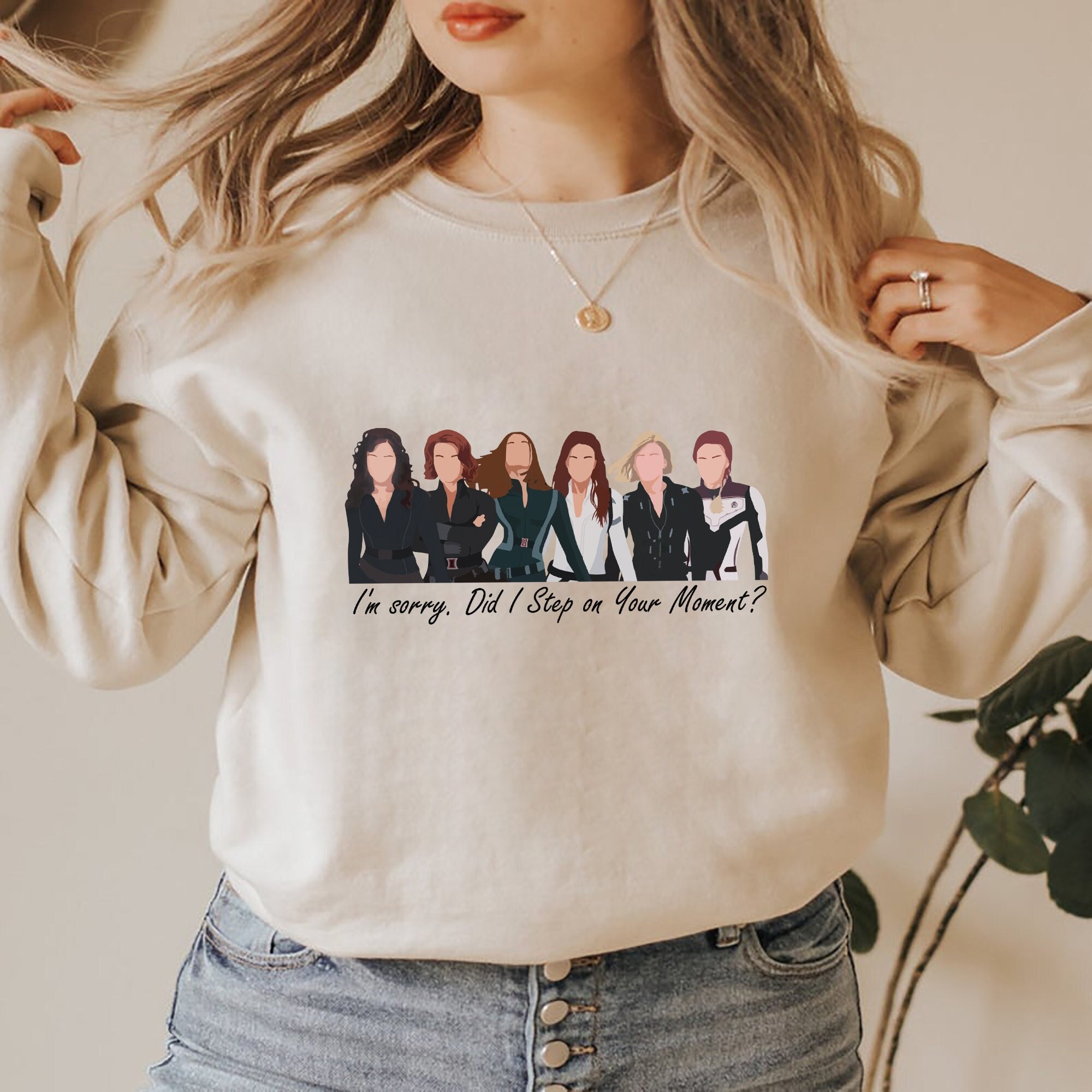 I'm Sorry Did I Step On Your Moment Black Widow Unisex Sweatshirt I'm Sorry Did I Step On Your Moment Black Widow Unisex Sweatshirt