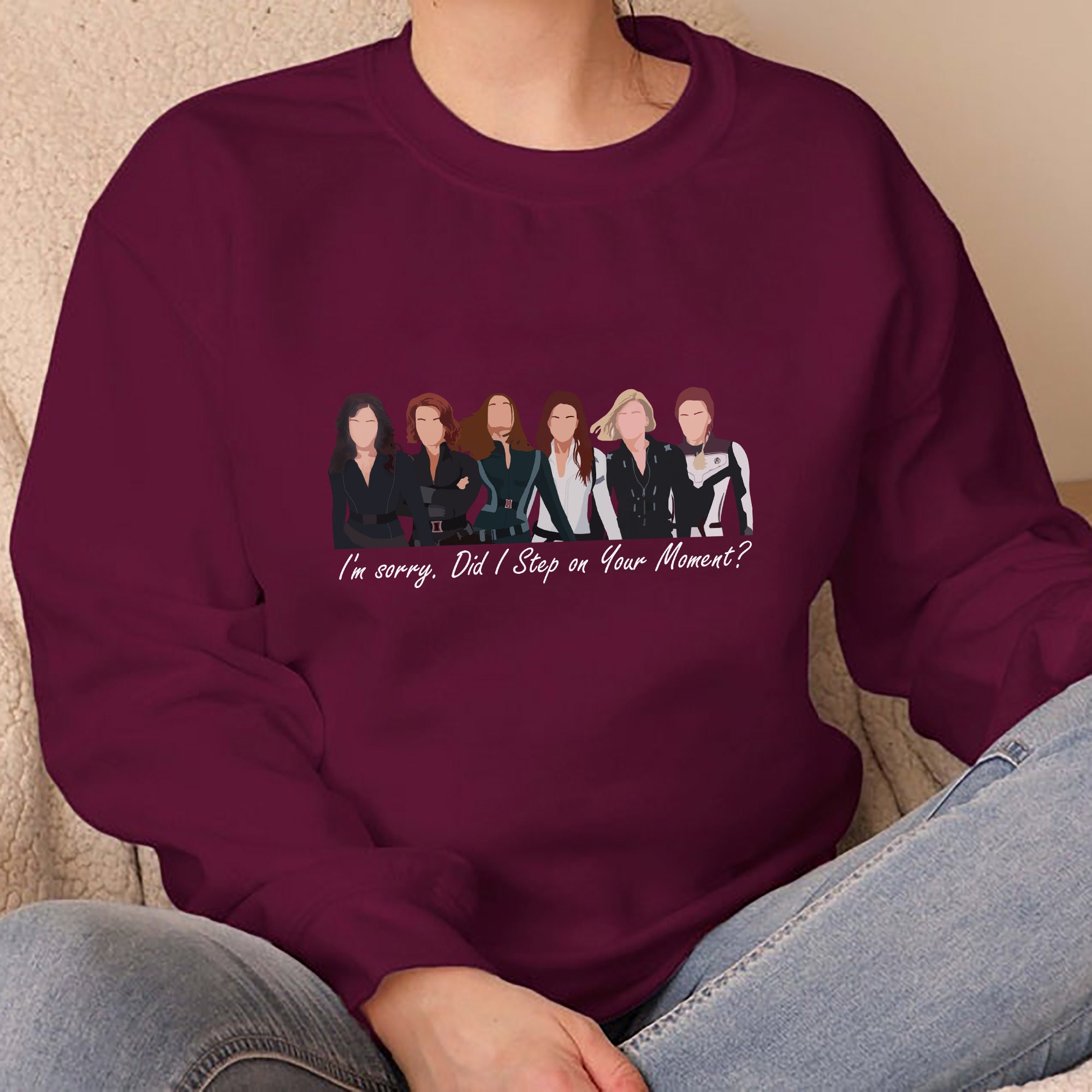 I'm Sorry Did I Step On Your Moment Black Widow Unisex Sweatshirt I'm Sorry Did I Step On Your Moment Black Widow Unisex Sweatshirt