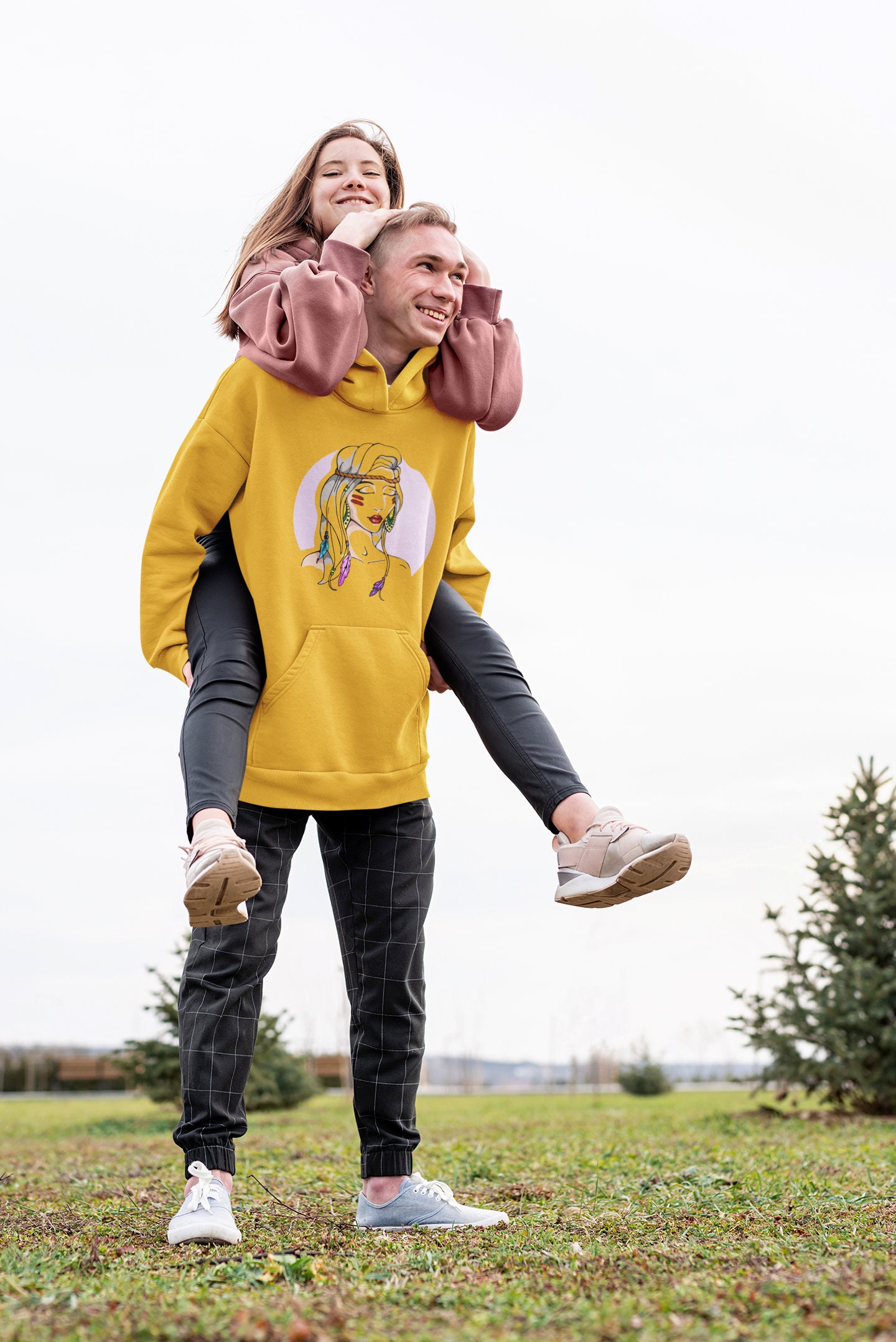 Indian Girl Apache Gold Tribal Native Unisex Hoodie Indian Girl Apache Gold Tribal Native Unisex Hoodie