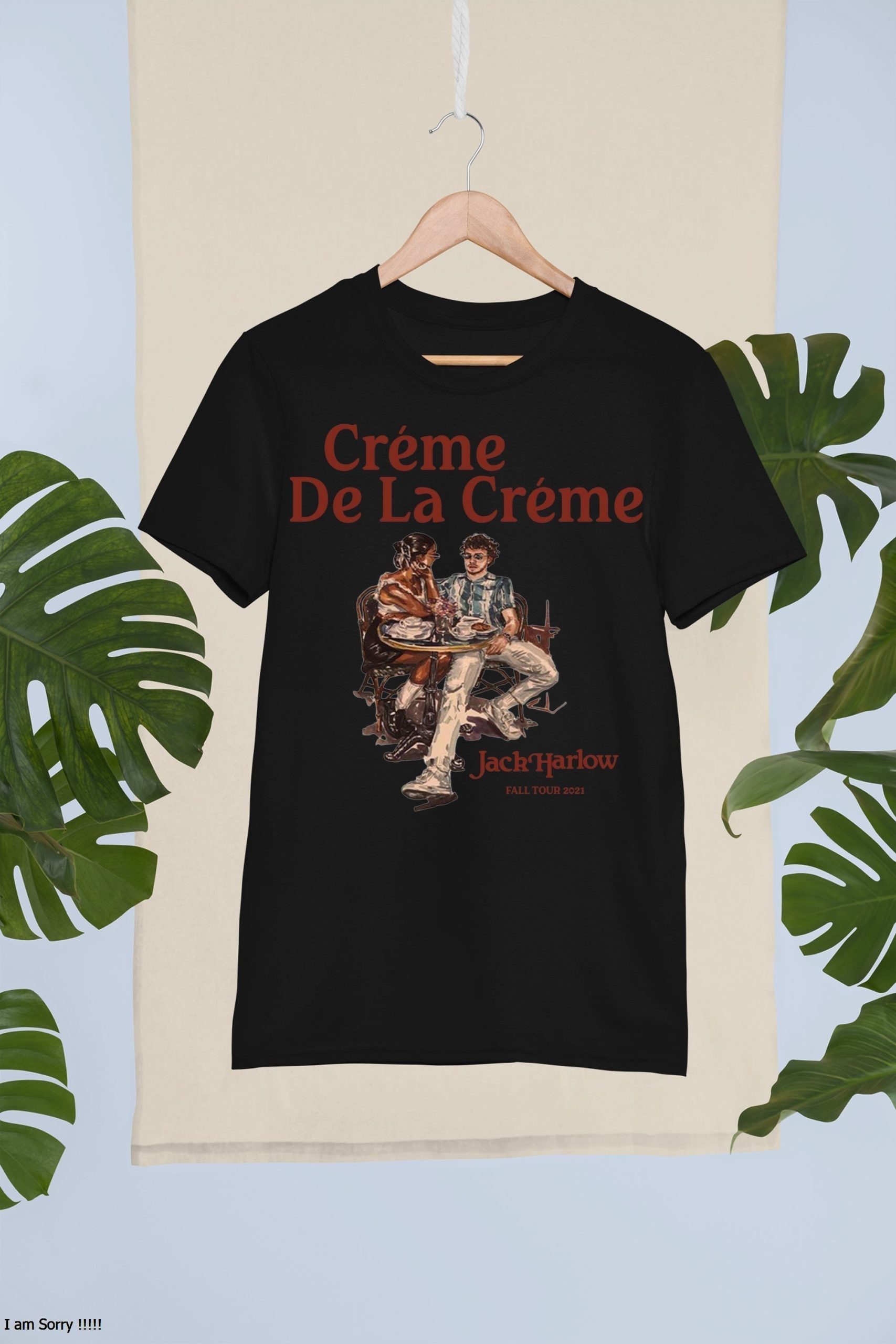 Jack Harlow 2021 Crème De La Crème Casual Unisex T-Shirt Jack Harlow 2021 Crème De La Crème Casual Unisex T-Shirt