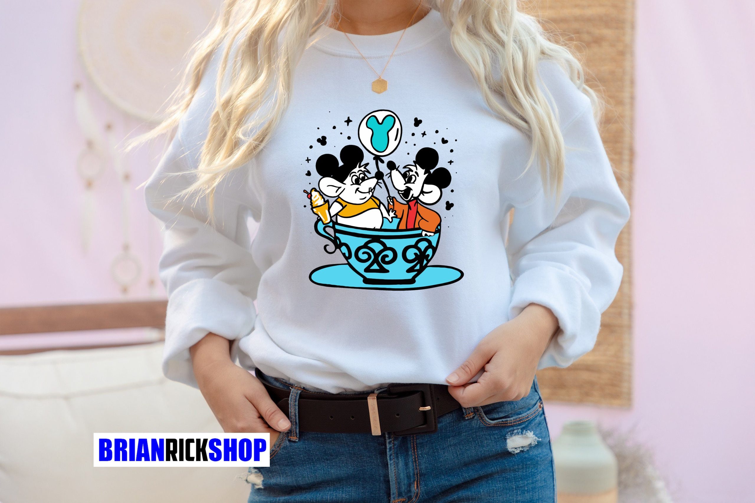 Jaq And Gus Disneyland Unisex Sweatshirt Jaq And Gus Disneyland Unisex Sweatshirt