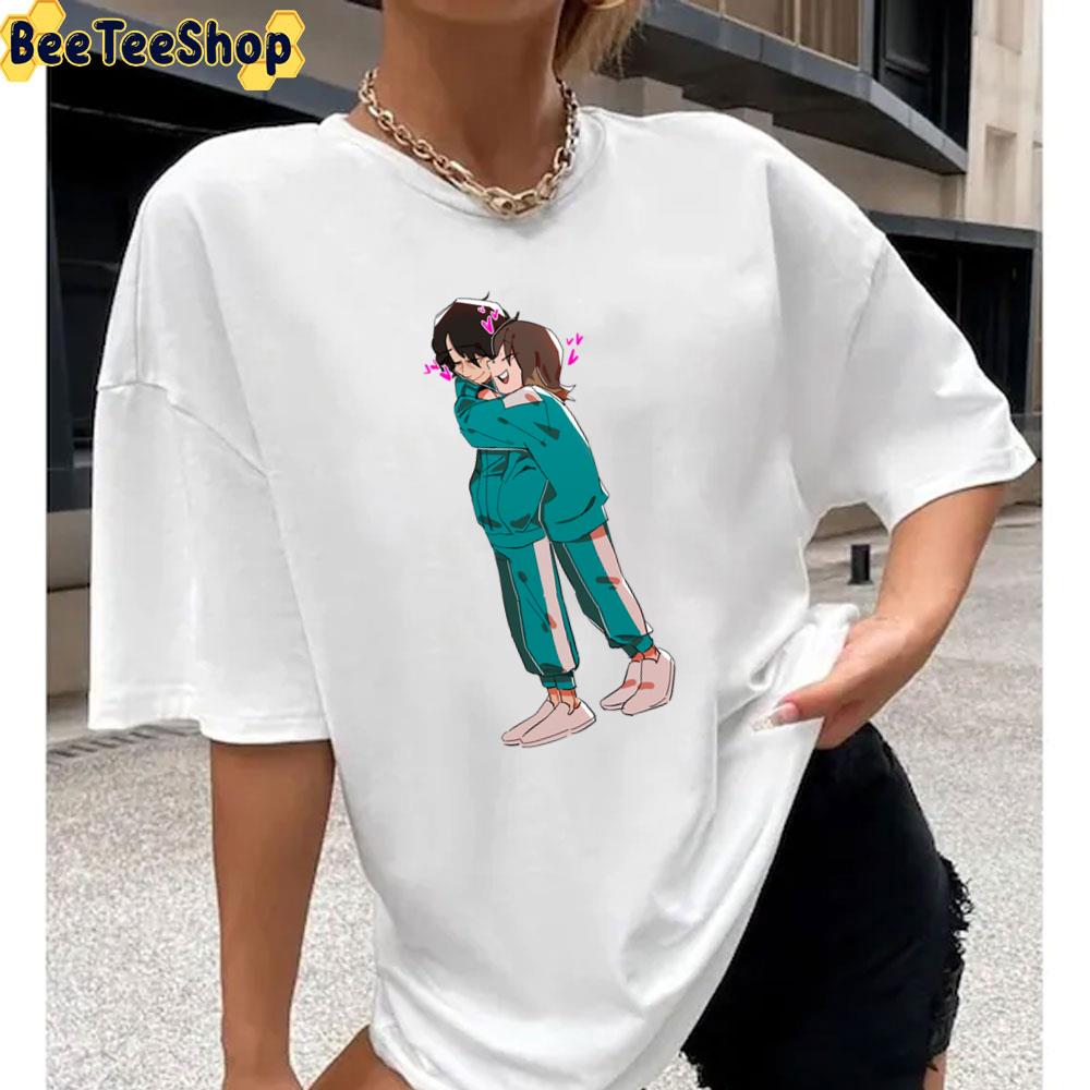 Ji-Yeong Hug Kang Sae-Byeok Squid Game Unisex T-Shirt Ji-Yeong Hug Kang Sae-Byeok Squid Game Unisex T-Shirt