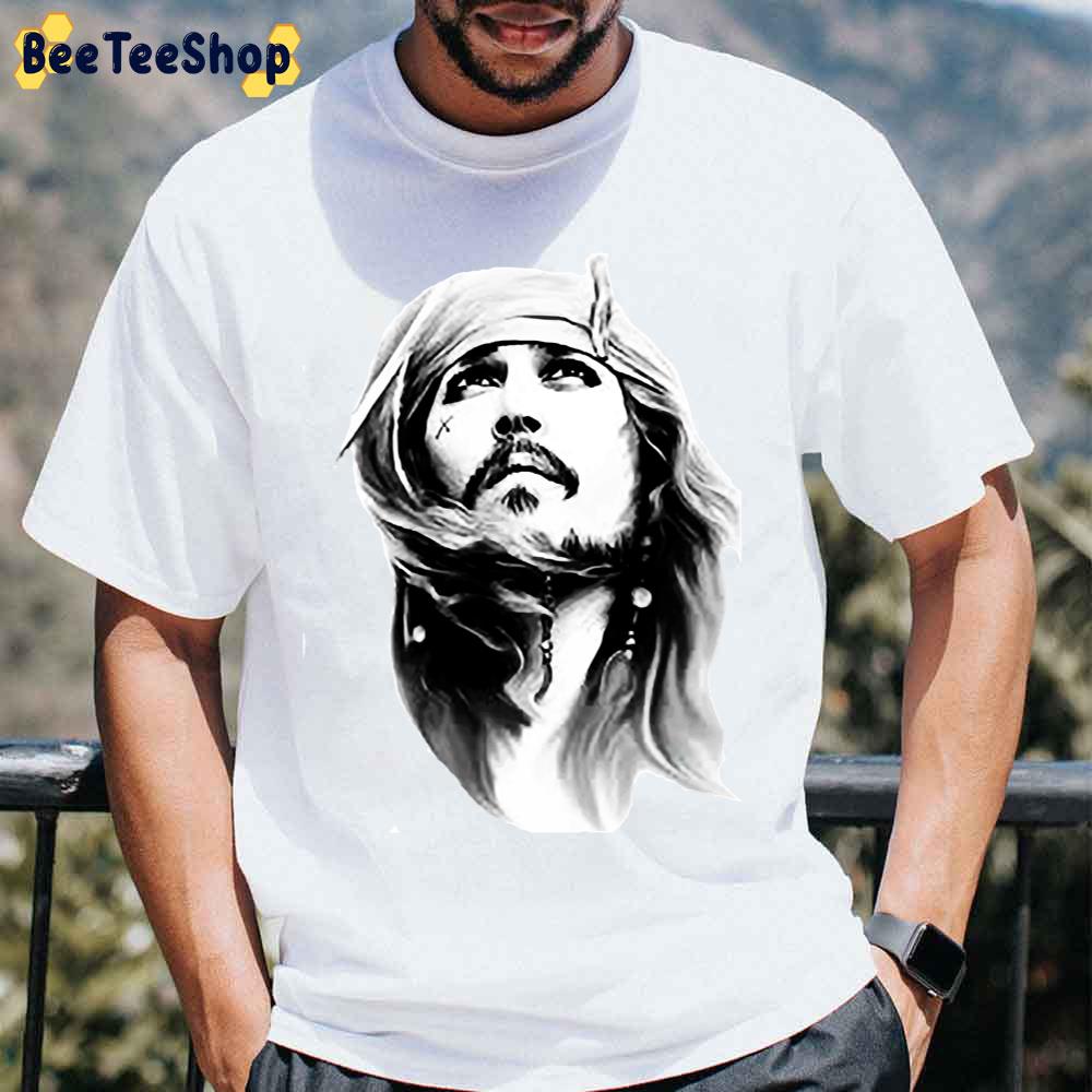 Johnny Depp Sparrow Pirates Of The Caribbean Unisex T-Shirt Johnny Depp Sparrow Pirates Of The Caribbean Unisex T-Shirt