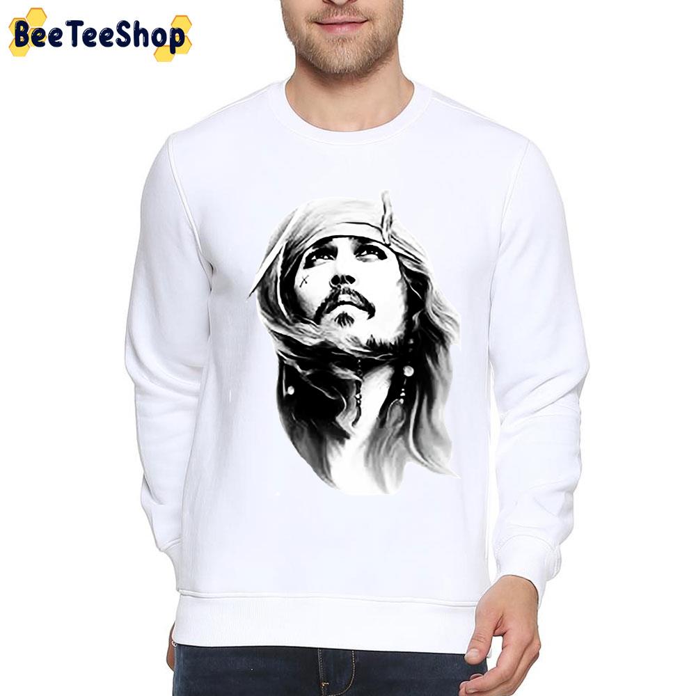 Johnny Depp Sparrow Pirates Of The Caribbean Unisex T-Shirt Johnny Depp Sparrow Pirates Of The Caribbean Unisex T-Shirt