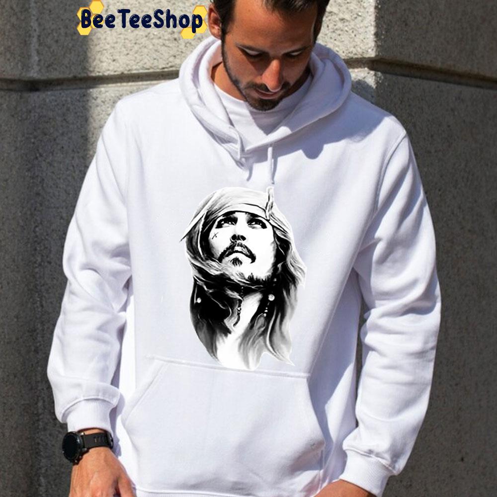 Johnny Depp Sparrow Pirates Of The Caribbean Unisex T-Shirt Johnny Depp Sparrow Pirates Of The Caribbean Unisex T-Shirt