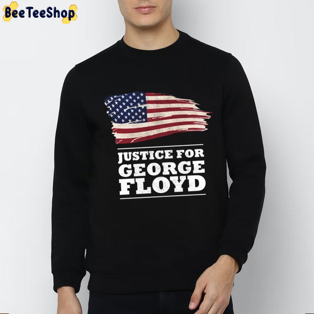 Justice For George Floyd Vintage American Flag Unisex T-Shirt Justice For George Floyd Vintage American Flag Unisex T-Shirt