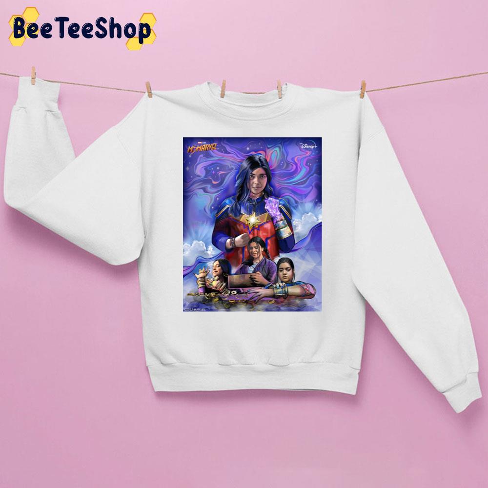 Kamala Star Fitted Ms Marvel Digital Art Unisex Sweatshirt Kamala Star Fitted Ms Marvel Digital Art Unisex Sweatshirt