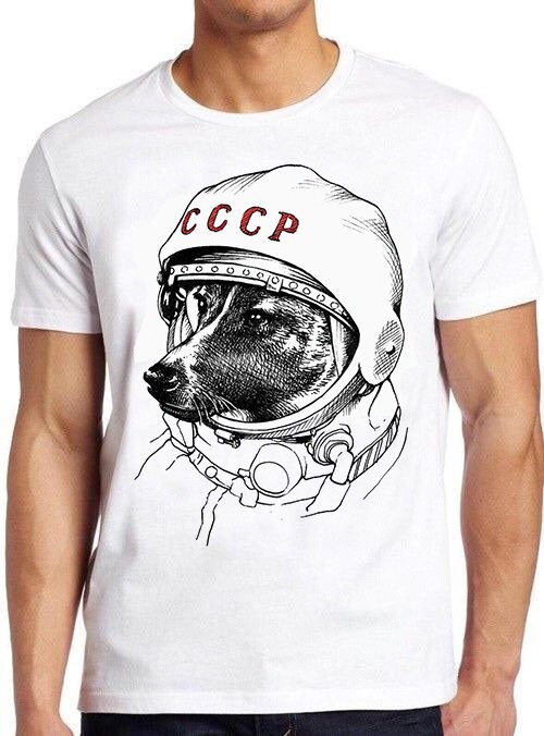 Laika Dog Russia Drawing Art Unisex T-Shirt Laika Dog Russia Drawing Art Unisex T-Shirt
