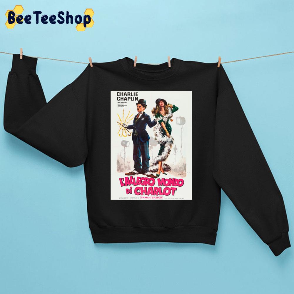 L'allegro Mondo Di Charlot Charlie Chaplin Unisex Sweatshirt L'allegro Mondo Di Charlot Charlie Chaplin Unisex Sweatshirt