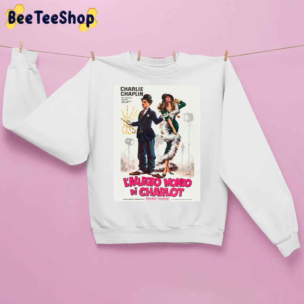 L'allegro Mondo Di Charlot Charlie Chaplin Unisex Sweatshirt L'allegro Mondo Di Charlot Charlie Chaplin Unisex Sweatshirt