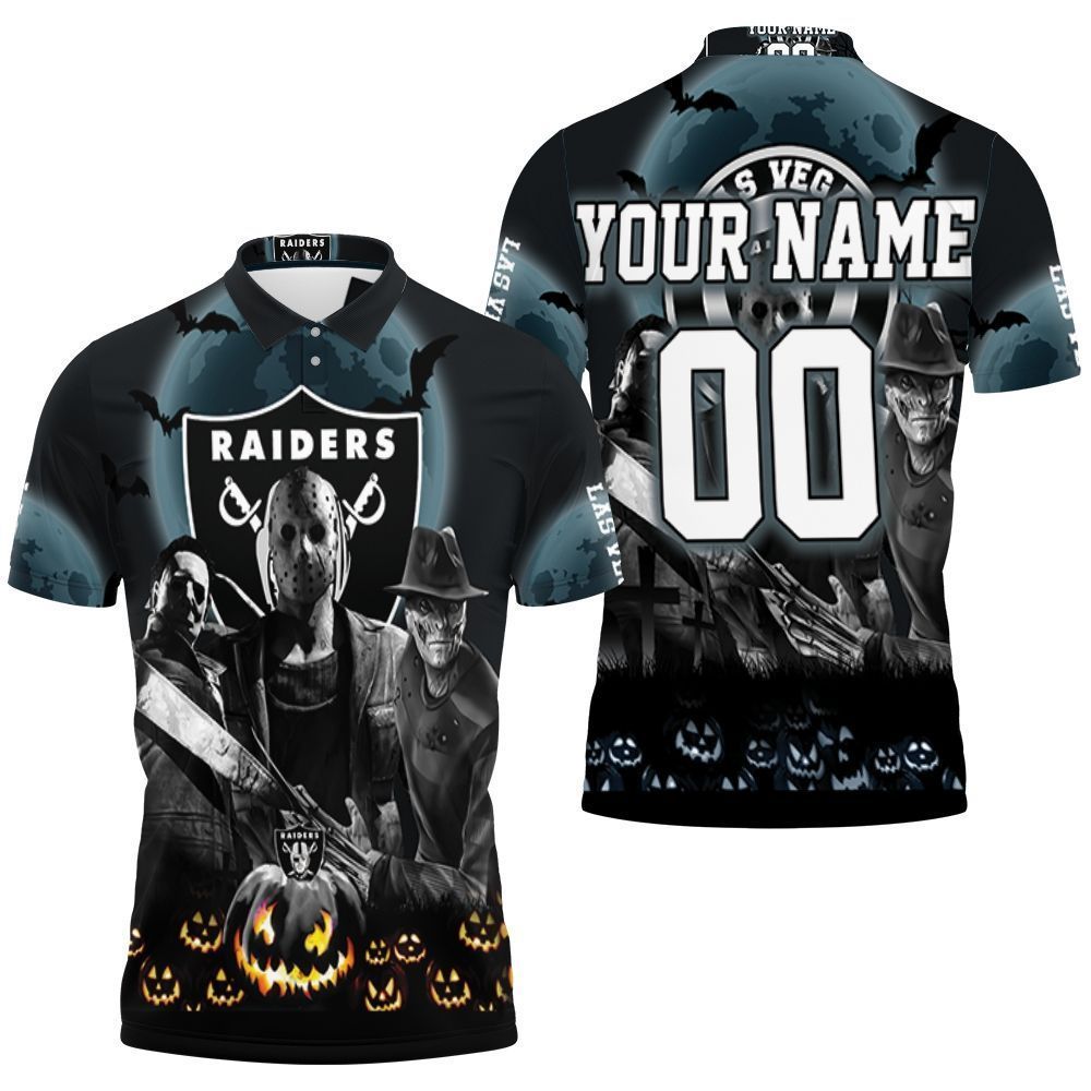 Las Vegas Raiders Halloween Horror 3d Personalized Polo Shirt All Over Print Shirt 3d T-shirt Las Vegas Raiders Halloween Horror 3d Personalized Polo Shirt All Over Print Shirt 3d T-shirt