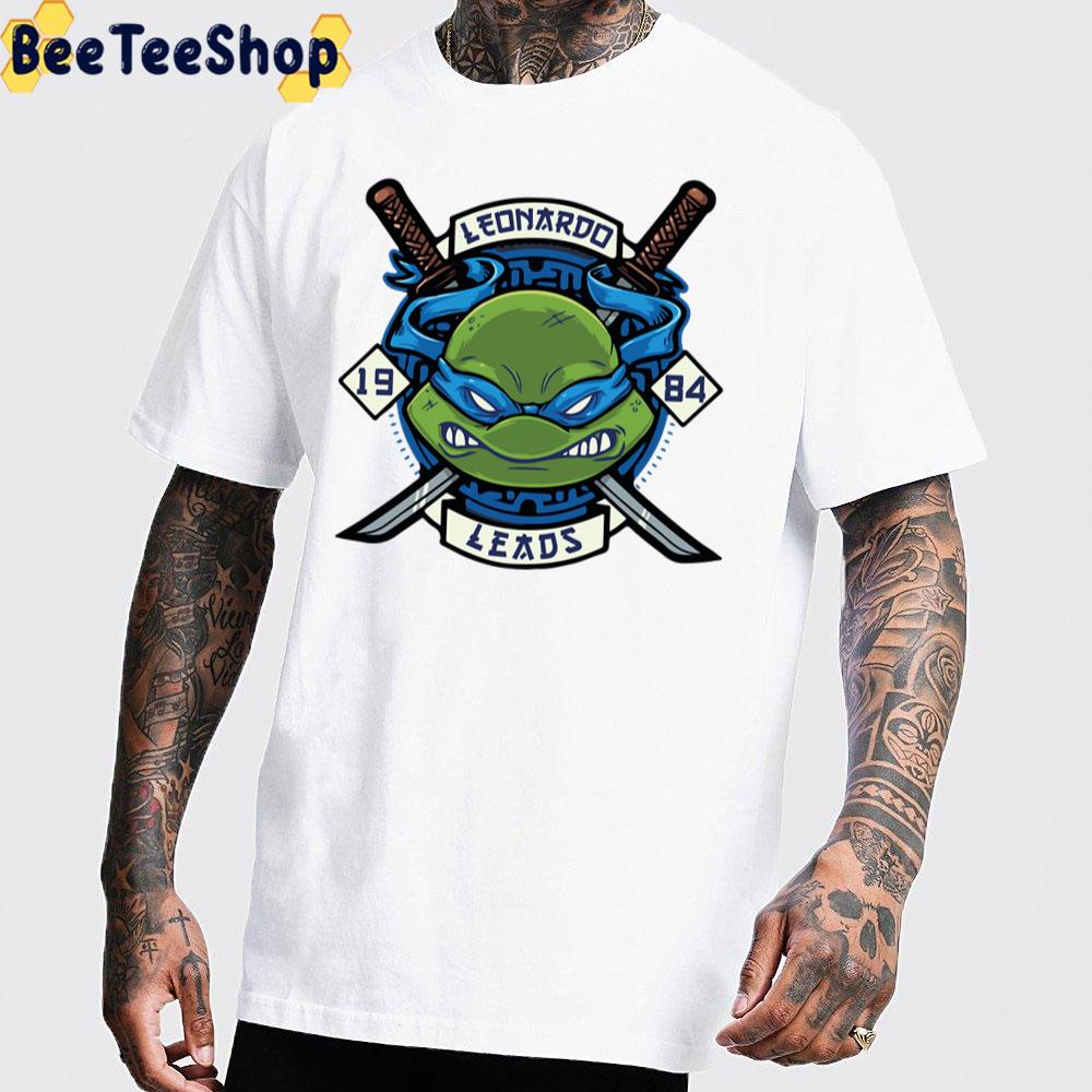 Leonardo Leads Teenage Mutant Ninja Turtles Unisex T-Shirt Leonardo Leads Teenage Mutant Ninja Turtles Unisex T-Shirt