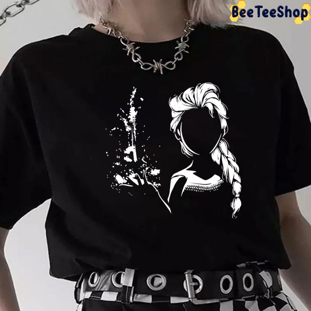 Let It Go Elsa Frozen White Art Unisex T-Shirt Let It Go Elsa Frozen White Art Unisex T-Shirt