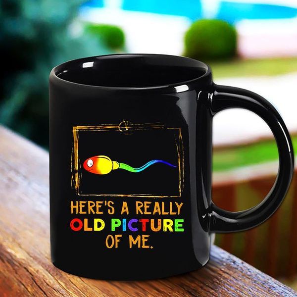 Lgbt Here's A Really Old Picture Of Me Premium Sublime Ceramic Coffee Mug Black Lgbt Here's A Really Old Picture Of Me Premium Sublime Ceramic Coffee Mug Black