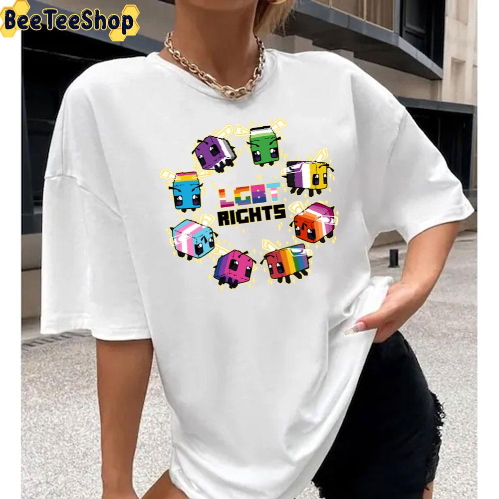 Lgbt Rights Minecraft Bees Unisex T-Shirt Lgbt Rights Minecraft Bees Unisex T-Shirt
