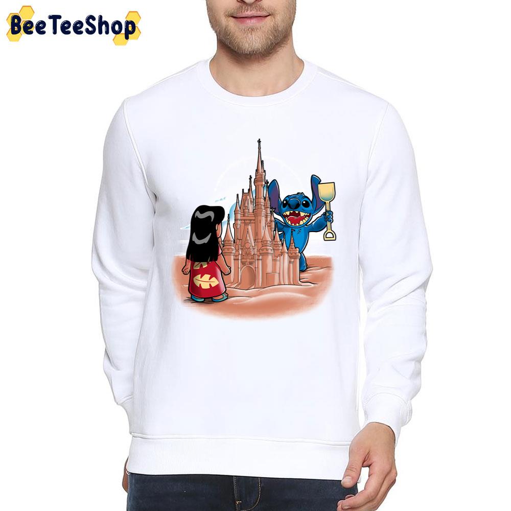 Lilo And Stitch Make Sandcastle Unisex T-Shirt Lilo And Stitch Make Sandcastle Unisex T-Shirt