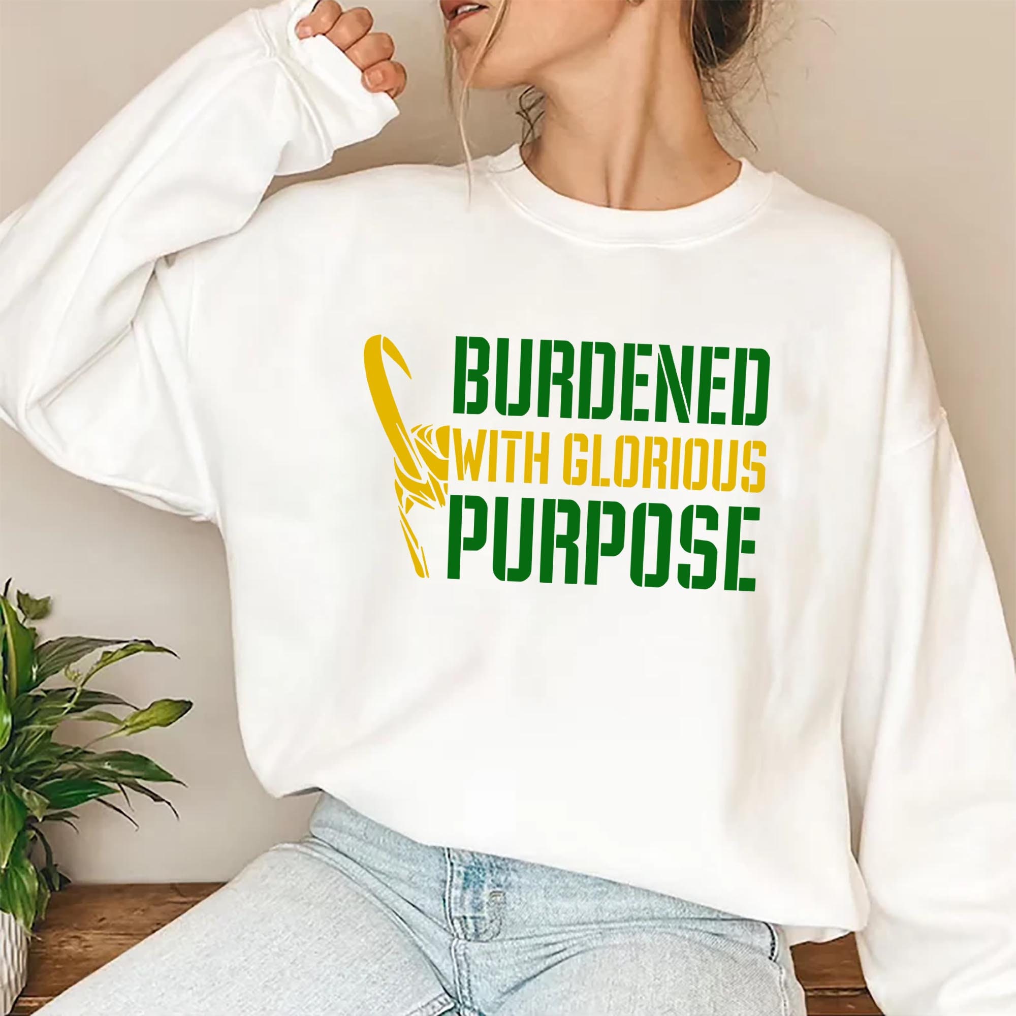Loki Burdened With Glorious Purpose Unisex Sweatshirt Loki Burdened With Glorious Purpose Unisex Sweatshirt