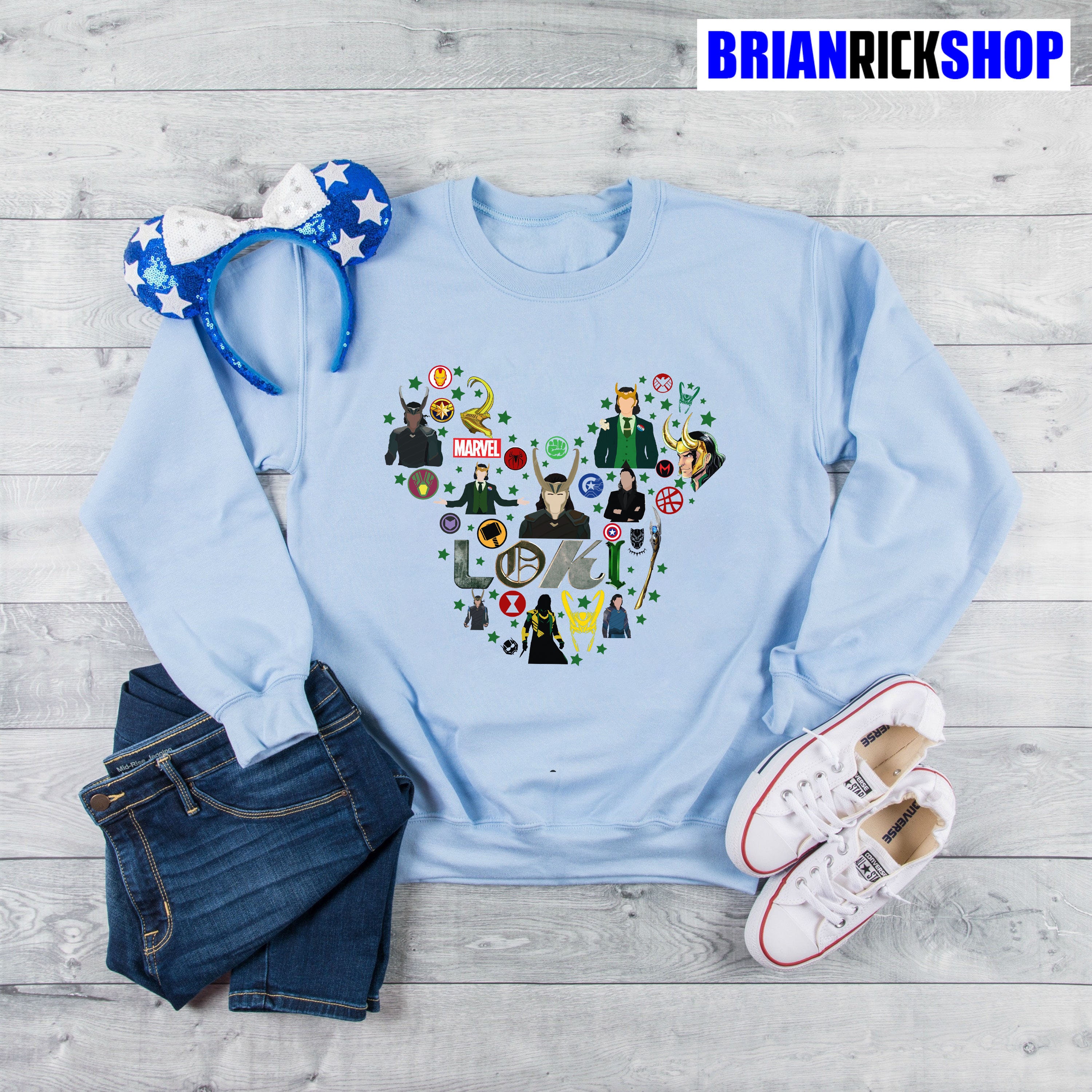 Loki Disney Family Mickey Marvel Unisex Sweatshirt Loki Disney Family Mickey Marvel Unisex Sweatshirt