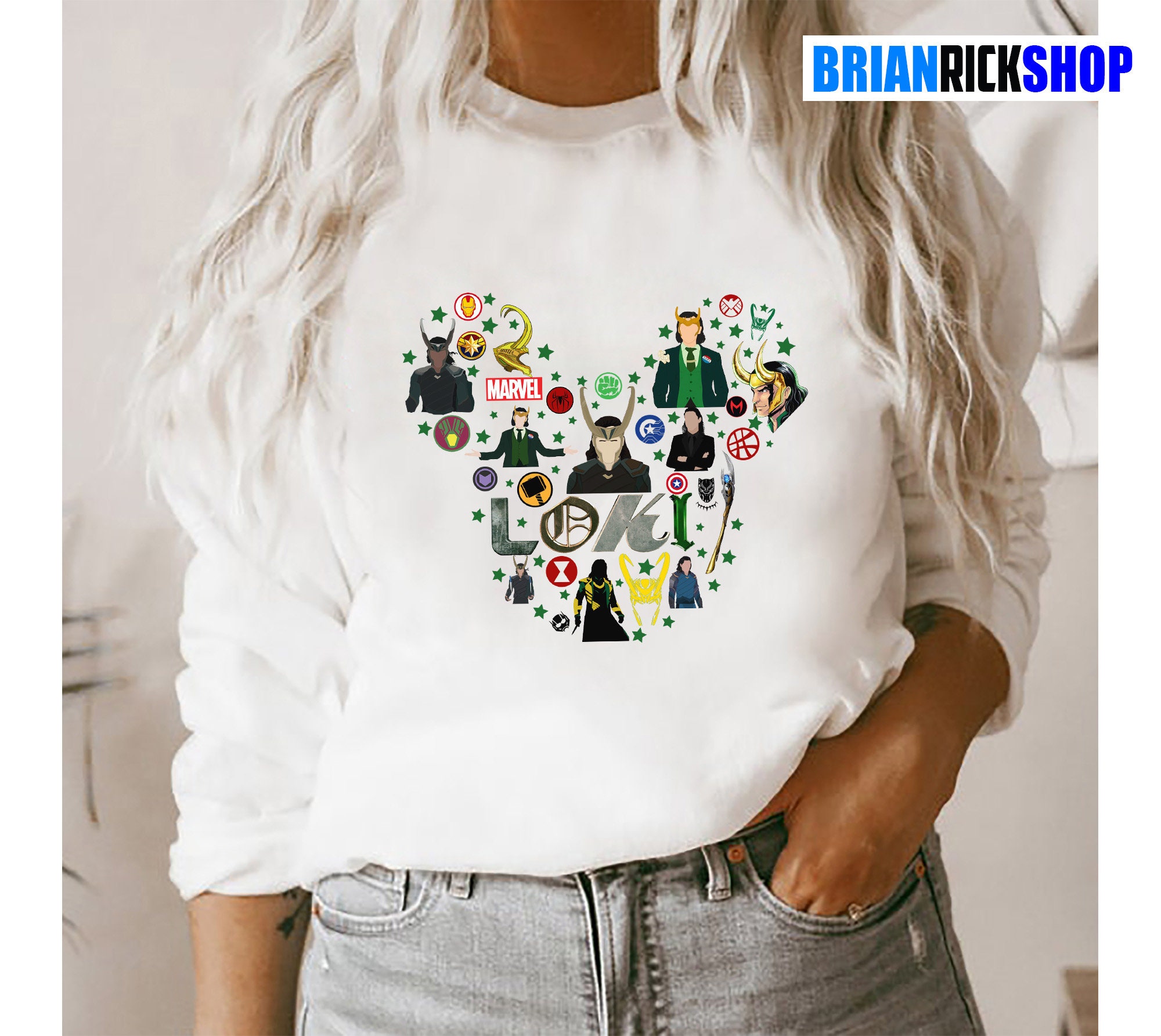 Loki Disney Family Mickey Marvel Unisex Sweatshirt Loki Disney Family Mickey Marvel Unisex Sweatshirt