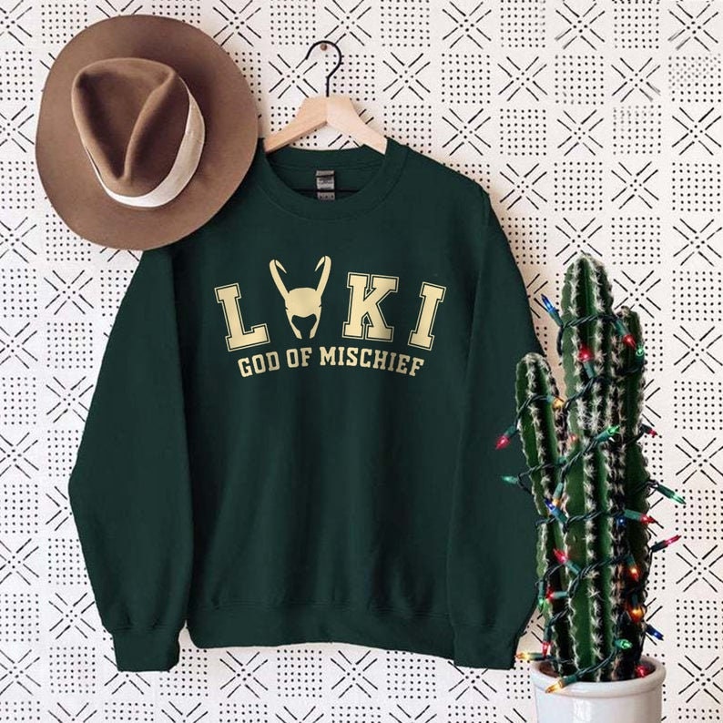 Loki God Of Mischief Marvel Unisex Sweatshirt Loki God Of Mischief Marvel Unisex Sweatshirt