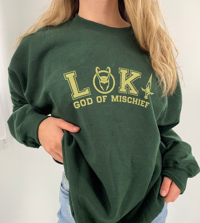 Loki God Of Mischief Marvel Unisex Sweatshirt Loki God Of Mischief Marvel Unisex Sweatshirt