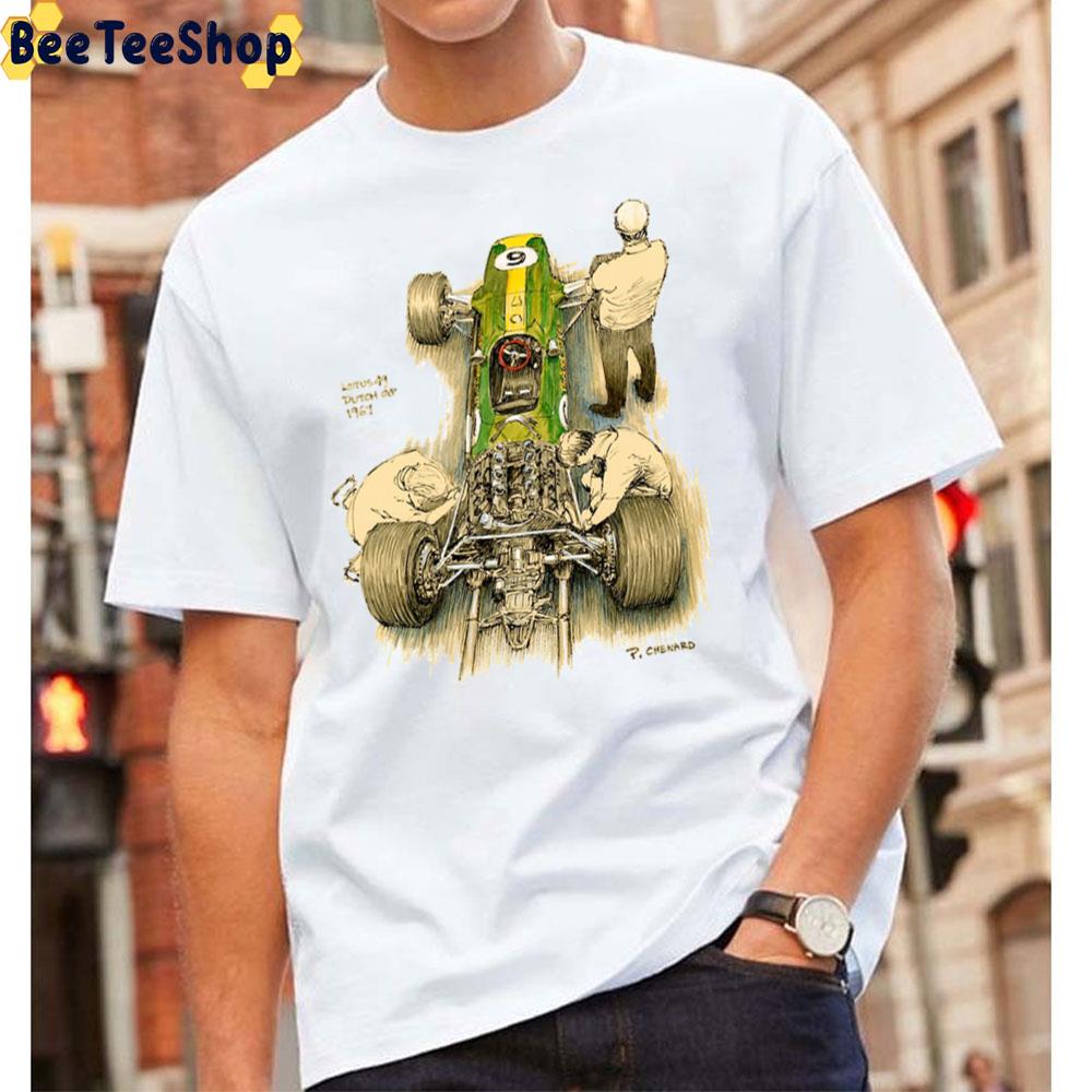 Lotus 49 Jim Clark Racing Draw Art Unisex T-Shirt Lotus 49 Jim Clark Racing Draw Art Unisex T-Shirt