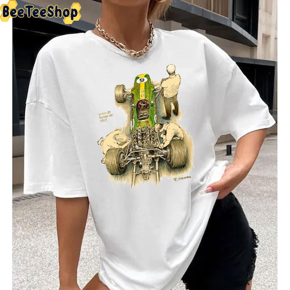 Lotus 49 Jim Clark Racing Draw Art Unisex T-Shirt Lotus 49 Jim Clark Racing Draw Art Unisex T-Shirt