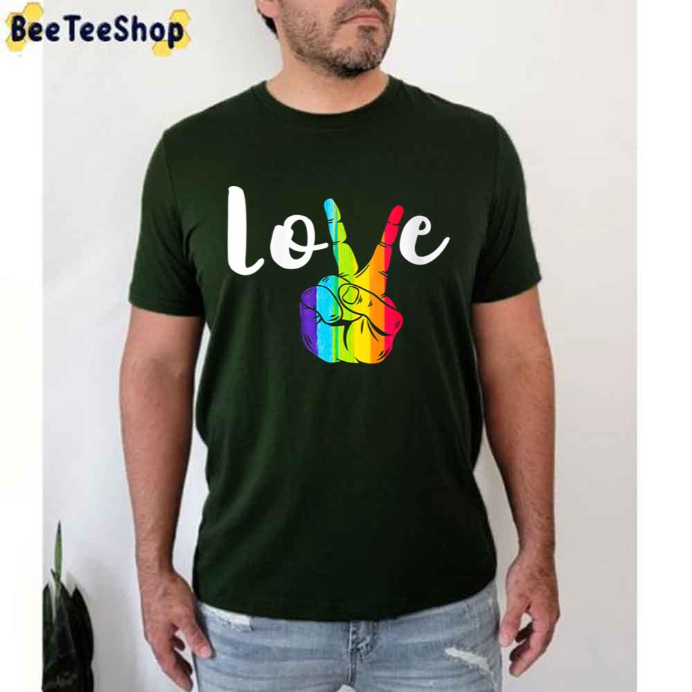 Love Hand Pride Allyship Pride Month Unisex T-Shirt Love Hand Pride Allyship Pride Month Unisex T-Shirt