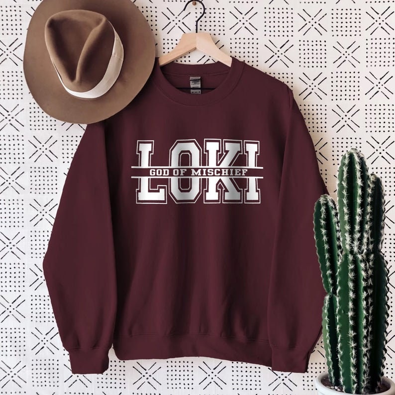 Love Is A Dagger Loki God Of Mischief Unisex Sweatshirt Love Is A Dagger Loki God Of Mischief Unisex Sweatshirt